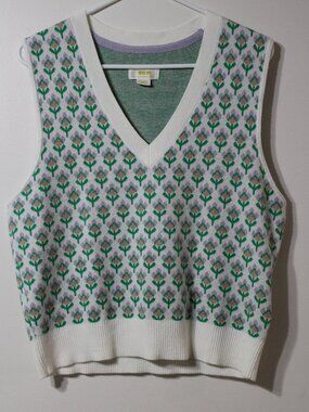 Women's Maeve By Anthropologie Vera Jacquard Floral Patterned Vest